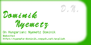 dominik nyemetz business card